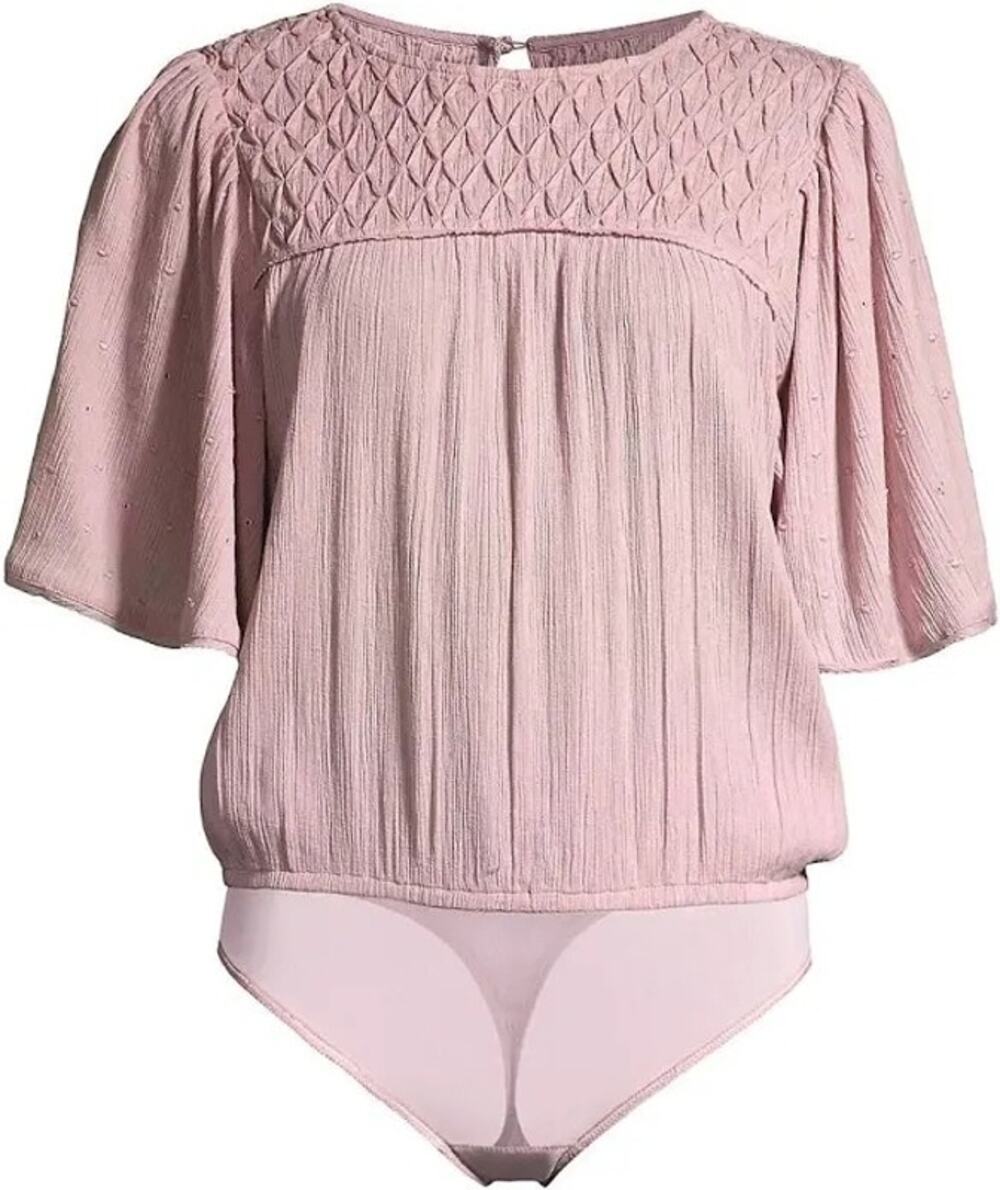 Intimately By Free People Perfect Catch Bodysuit in Silverberry Size Large